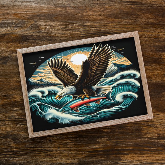 Poster Vossa Majestade das Águias Baldas em Voo (Criador carregado)