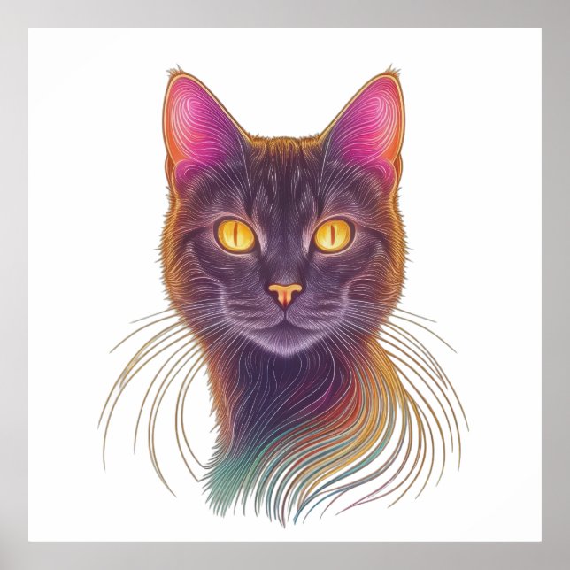 Poster Vossa Majestade Digital Feline (Frente)