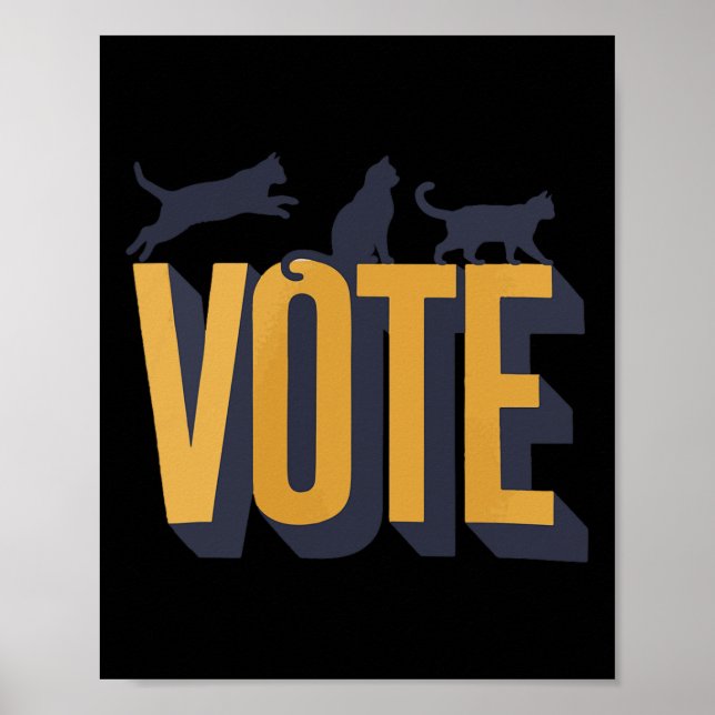 Poster Votação das Mulheres de Gato Sem Fios (Frente)
