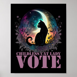 Poster Votação de Senhora de Gato Infantil