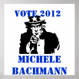 POSTER VOTAÇÃO MICHELE BACHMANN 2012