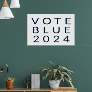 Poster Votação Minimalista Blue Kamala Harris 2024