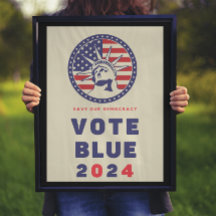 Votar Democracia Votação Azul 2024