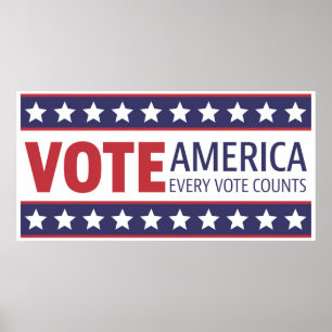 Poster Votar na América todos os votos