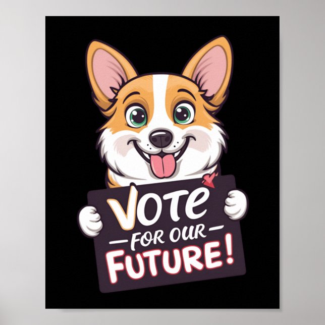 Poster Votar Pelo Nosso Futuro Vinheta (Frente)
