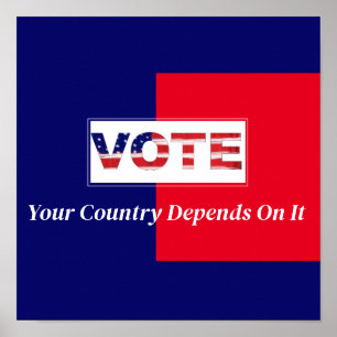 Poster Votar Seu País Depende Disso