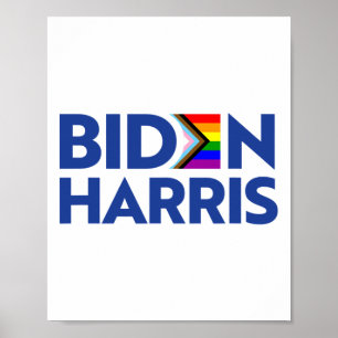 Poster Vote Biden Harris Lgbt Lgbtq Progress Prim Sinaliz