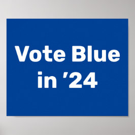 Poster Vote Blue em 2024