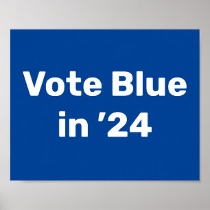 Poster Vote Blue em 2024