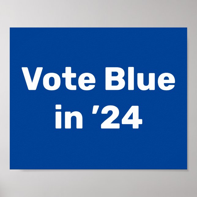 Poster Vote Blue em 2024 (Frente)