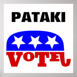 Póster Vote George Pataki Republicano Elefante