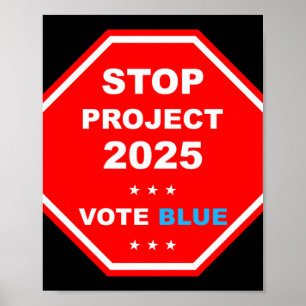 Poster Vote Save Democracy Stop Project 2025