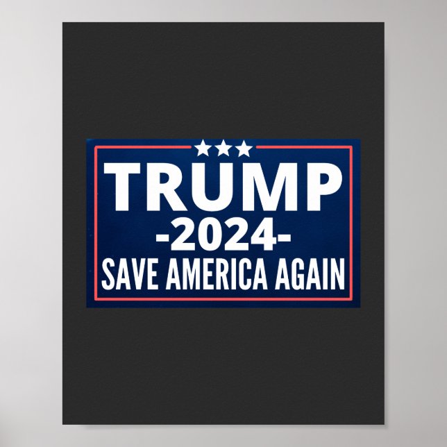 Poster vote, trump 2024, trump2024, 2024, trump 2020 (Frente)