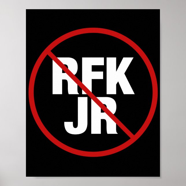 Poster Voto anti RFK Jr. Contra Robert F. Kennedy Yard (Frente)
