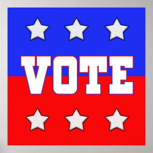 Póster Voto com estrelas