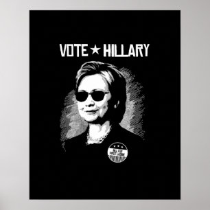 Póster Voto Hillary - Bill para o primeiro Laddie --