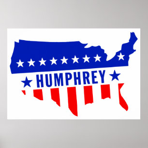 Póster Voto Hubert Humphrey
