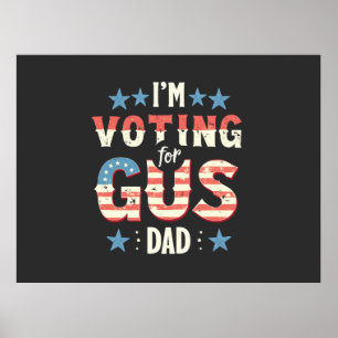 Poster Voto para a eleição de Gus Pai Harris Walz