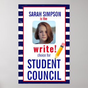 Poster Voto para Presidente de Classe: Eleição do Conselh