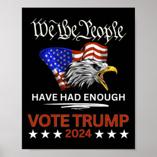 Poster Voto Republicano Trump 2024 Nós, o Povo Temos 