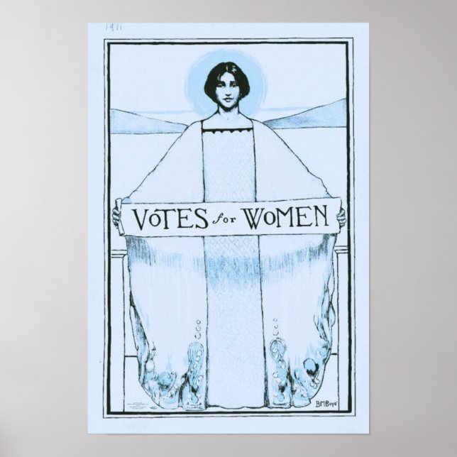Póster Votos a favor das mulheres (Frente)
