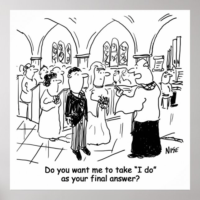 Poster Votos do Casamento - Faço Como Resposta Final (Frente)