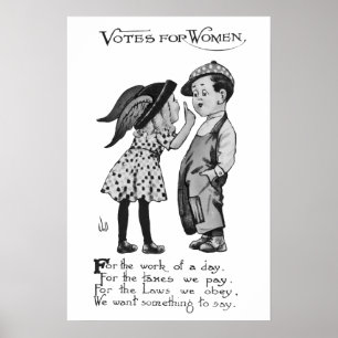 Poster Votos para mulheres