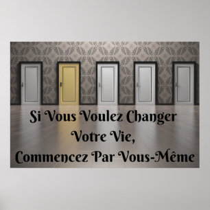 Poster "Votre Vie" Afeição Citação Positiva-Poster