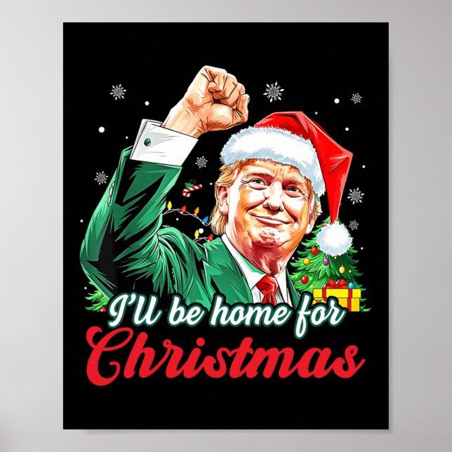 Poster Vou Chegar Para O Natal, Engraçado Xmas Pajamas (Frente)
