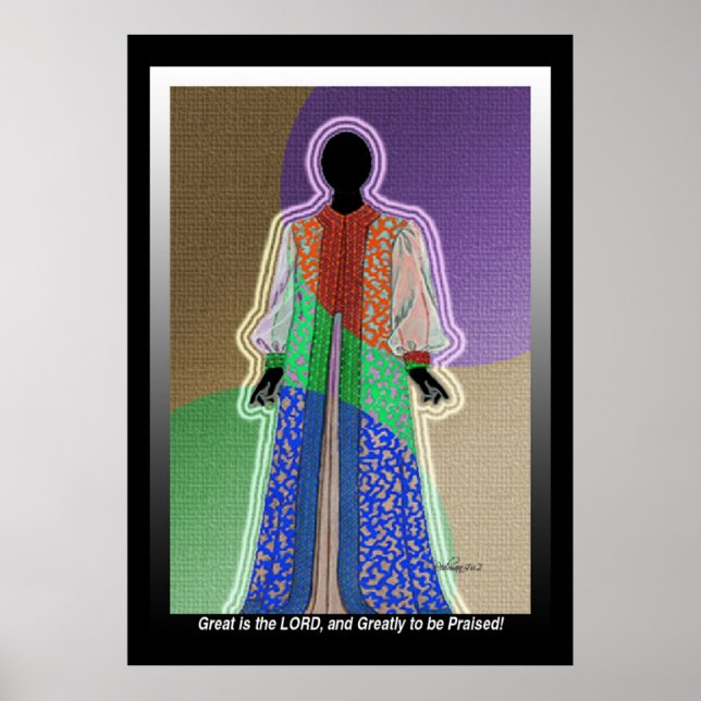 Poster Vou dar obrigados a Ti, Ó SENHOR, meu Deus! (Frente)