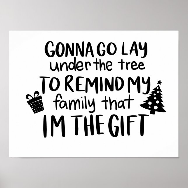 Poster Vou Deitar Debaixo Da Árvore Para Lembrar Minha Fa (Frente)