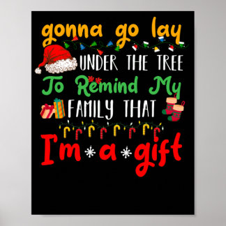 Poster Vou Deitar Sob A Árvore Natal Xmas Pajama