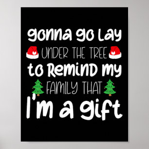 Poster Vou Me Deitar Debaixo Da Árvore Diversão De Natal
