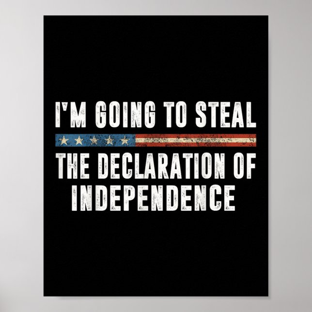 Poster Vou Roubar A Declaração De Independência  (Frente)