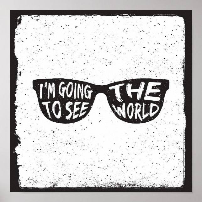 Poster Vou Ver O Mundo (Frente)