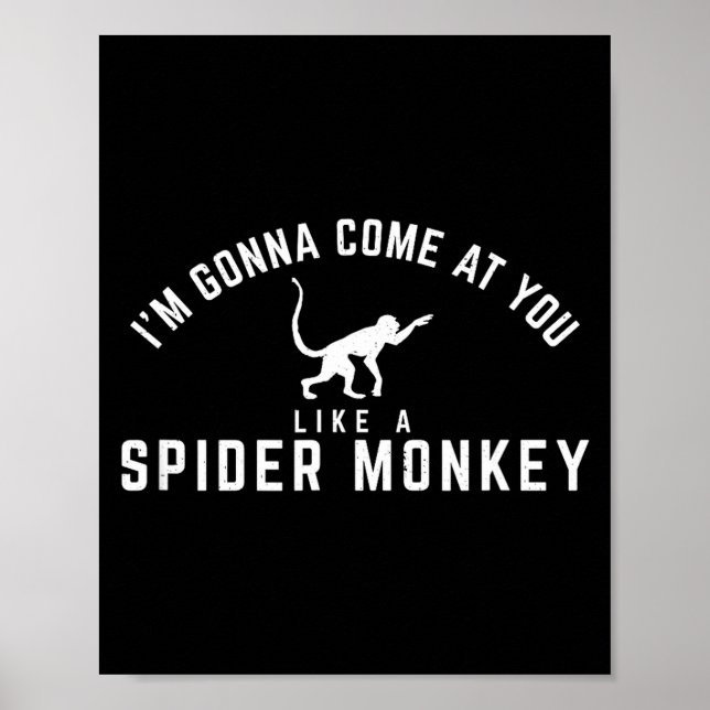 Poster Vou Vindo Como Macaco Aranha (Frente)