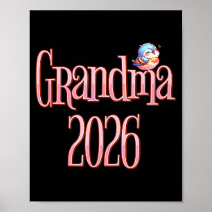 Poster Vovó 2026 Passarinho Fofo Nova Revelação de Gravid