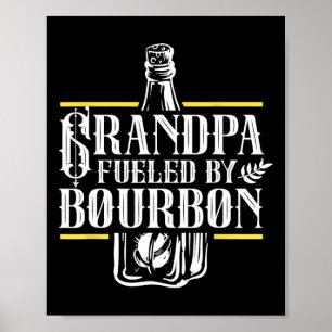 Poster Vovô Alimentado Por Bebidas Bourbon Bebidas Bebend