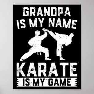 Poster Vovô Chama-Se Karate É Meu Jogo - Karate Gran