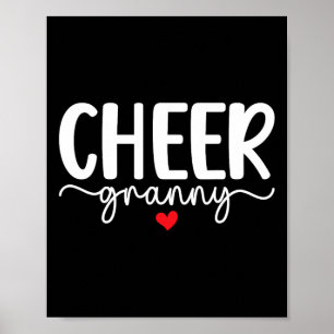 Poster Vovó Cheerleader Boho Vovó da Equipe de Cheerleade