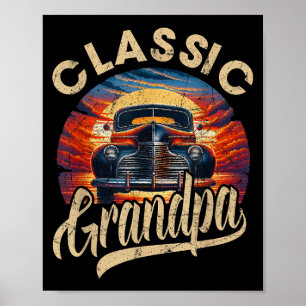 Poster Vovô Clássico Engraçado Dizendo PAPEL Pai Carro Ho