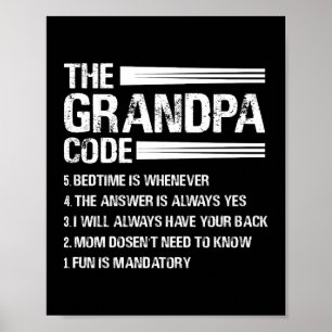 Poster Vovô Código Engraçado Avô