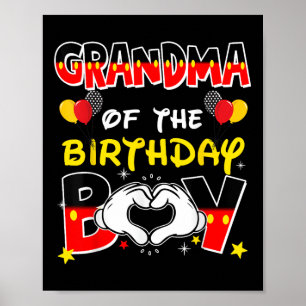 Poster Vovó Da Festa De Criança De Aniversário Mat