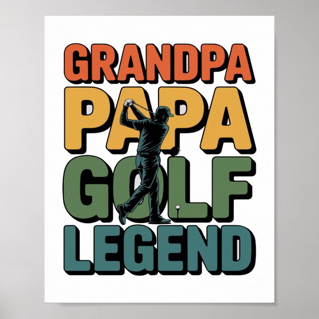 Poster Vovô da Legenda Golf (Frente)