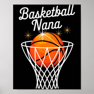 Poster Vovó de basquete nana aro de basquete mães da