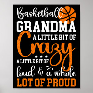 Poster Vovó De Basquete Orgulhosa Avó De Basquete