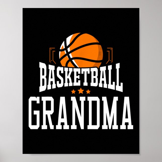 Poster Vovó de basquetebol (Frente)