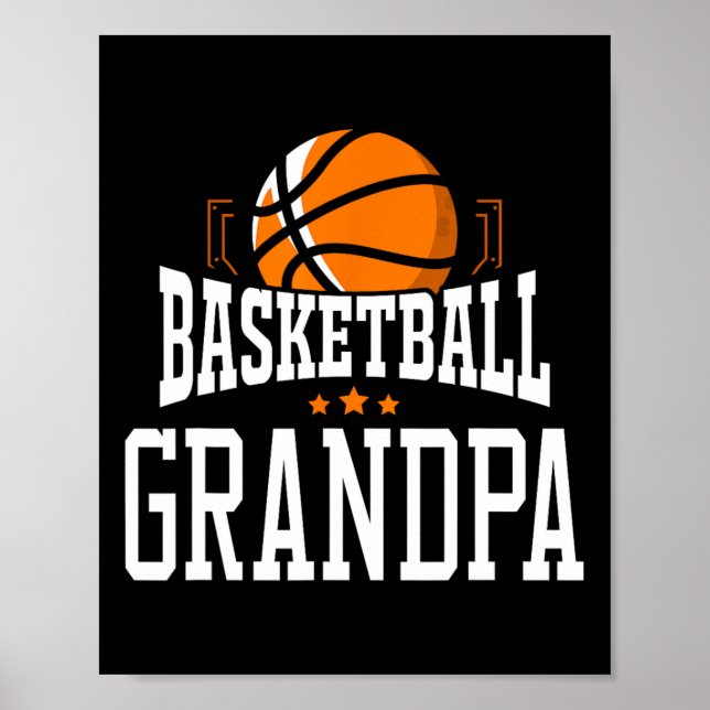 Poster Vovô de basquetebol (Frente)