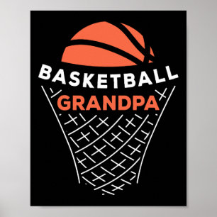 Poster Vovô de basquetebol Vovô Bball no melhor avô Ev