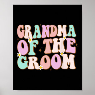 Poster Vovó De Groovy Da Vovó Chá de casamento De Groom